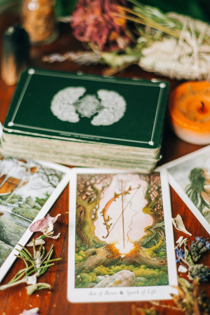 Tarot Cards on a Wooden Surface